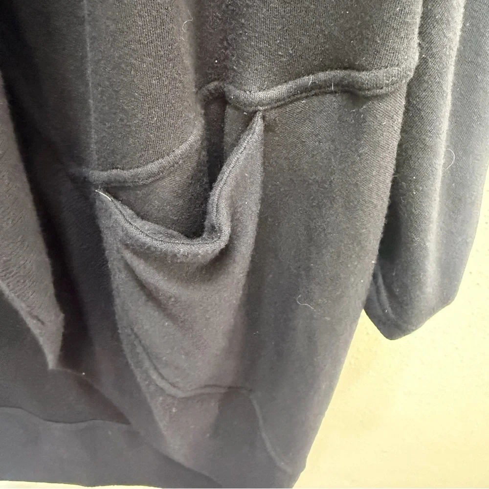 Athleta Ethereal Cocoon Wrap Sweater Black Cardigan Size XXSmall/XSmall